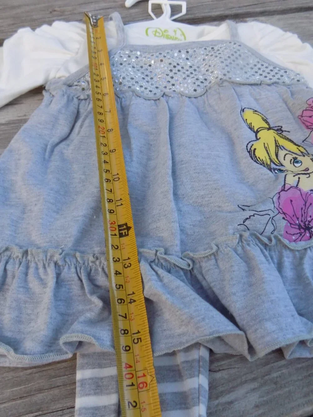 DISNEY fairies clothing line TINKERBELL 3 PC SET NEW SIZE 4